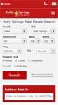 Mobile Screenshot of hollyspringsrealestatenc.com
