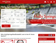 Tablet Screenshot of hollyspringsrealestatenc.com